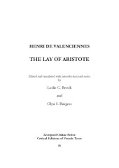 book The lay of Aristote