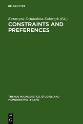 book Constraints and Preferences