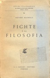 book Fichte e la filosofia