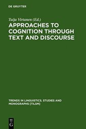 book Approaches to Cognition through Text and Discourse