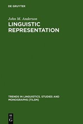 book Linguistic Representation: Structural Analogy and Stratification