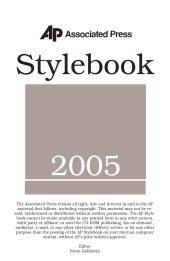 book AP Stylebook and Briefing on Media Law