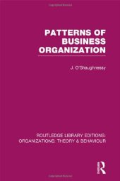 book Patterns of Business Organization