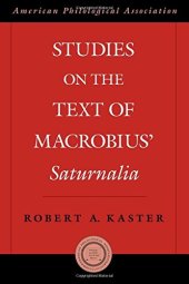 book Studies on the Text of Macrobius’ Saturnalia