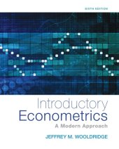 book Introductory Econometrics: A Modern Approach