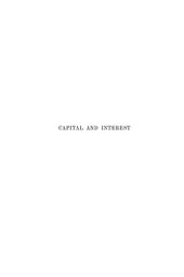 book Capital and Interest: A Critical History of Economical Theory