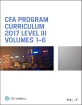 book CFA program curriculum 2017 Level III. volumes 1-6.