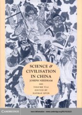 book Science and civilisation in China. Vol.6. Pt.6, Biology and biological technology. Medicine