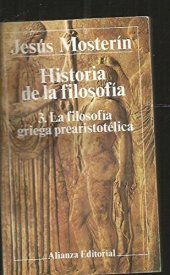 book La filosofía griega prearistotélica