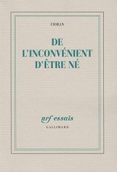 book De l’inconvenient d’etre ne