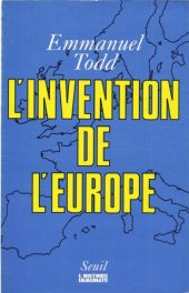 book L’invention de l’Europe