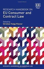 book Research Handbook on EU Consumer and Contract Law