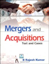 book Mergers & Acquisitions: Text & Cases