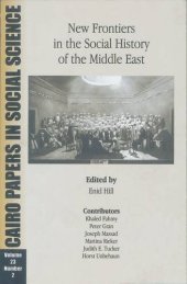 book New Frontiers in the Social  History of the Middle East