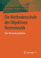 book Die Methodenschule der Objektiven Hermeneutik: Eine Bestandsaufnahme