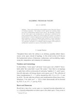 book Algebraic Fredholm Theory [expository notes]