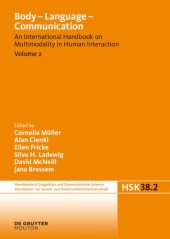 book Body – Language – Communication: An International Handbook on Multimodality in Human Interaction