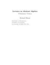 book Lectures on Abstract Algebra [Lecture notes]