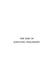 book The Rise of Scientific Philosophy