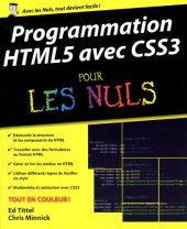 book Programmation HTML5 avec CSS3 pour les nuls