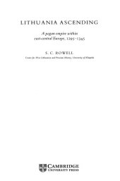 book Lithuania ascending: a pagan empire within east-central Europe, 1295-1345