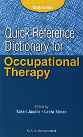 book Quick Reference Dictionary for Occupational Therapy