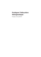 book Pratiquer L'éducation Thérapeutique. L'équipe et les Patients