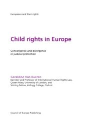 book Child Rights in Europe - Convergence and divergence in judicial protection