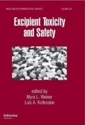 book Excipient Toxicity and Safety