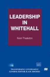 book Leadership in Whitehall