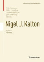 book Nigel J. Kalton Selecta: Volume 1