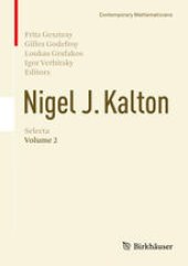 book Nigel J. Kalton Selecta: Volume 2