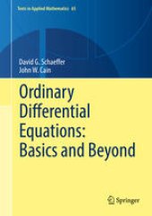 book Ordinary Differential Equations: Basics and Beyond