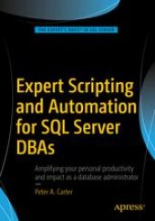 book Expert Scripting and Automation for SQL Server DBAs