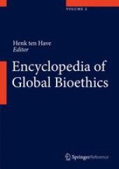 book Encyclopedia of Global Bioethics