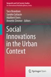 book Social Innovations in the Urban Context