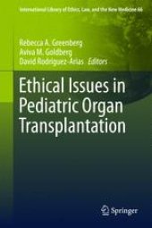 book Ethical Issues in Pediatric Organ Transplantation