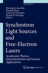 book Synchrotron Light Sources and Free-Electron Lasers: Accelerator Physics, Instrumentation and Science Applications