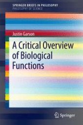 book A Critical Overview of Biological Functions