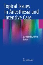 book Topical Issues in Anesthesia and Intensive Care