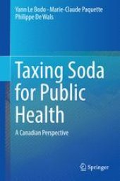 book Taxing Soda for Public Health: A Canadian Perspective