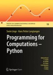 book Programming for Computations - Python: A Gentle Introduction to Numerical Simulations with Python