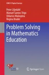 book Problem Solving in Mathematics Education