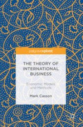 book The Theory of International Business: Economic Models and Methods