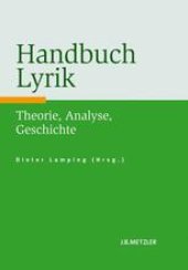 book Handbuch Lyrik: Theorie, Analyse, Geschichte