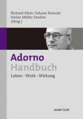 book Adorno-Handbuch: Leben — Werk — Wirkung