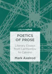 book Poetics of Prose: Literary Essays from Lermontov to Calvino