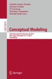 book Conceptual Modeling: 35th International Conference, ER 2016, Gifu, Japan, November 14-17, 2016, Proceedings