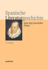 book Spanische Literaturgeschichte