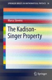 book The Kadison-Singer Property